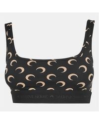 Marine Serre - Recycled Cresent Moon Print Sports Bra - Lyst