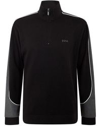 BOSS - Boss 1/4 Zip Loungewear Tracksuit Jacket - Lyst