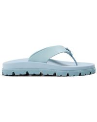 Prada - Soft Cage Vinyl Thong Sandals - Lyst