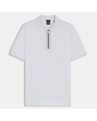 BOSS - H-Paras 65 Zip-Placket Polo Shirt - Lyst