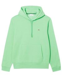 Lacoste - Organic Cotton Fleece Hoodie - Lyst