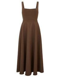 Odd Muse - The Ultimate Muse High Waist Square Neck Midi Dress - Lyst