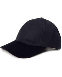 Barbour - Ashby Waxed Cotton With Cord Peak Cap - Lyst