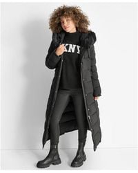 DKNY - Long Fur Jkt Ld51 - Lyst