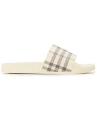 Burberry - Vintage Check Furley Sliders - Lyst