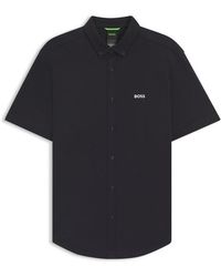 BOSS - Hbg Motion S Plain Short-Sleeve Shirt - Lyst