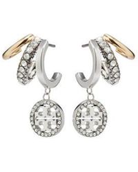 Tory Burch - Miller Pave Drop Earrings - Lyst