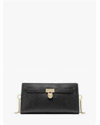 MICHAEL Michael Kors - Hamilton Cross Body Wallet On Chain - Lyst