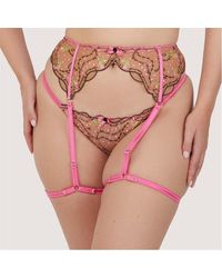 Playful Promises - Spank Me & Nude Custom Embroidery Suspender B - Lyst