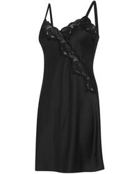Ralph Lauren - Satin Lace-Trim Chemise - Lyst