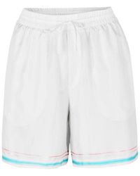 CASABLANCA - Dance Joy Silk Shorts - Lyst