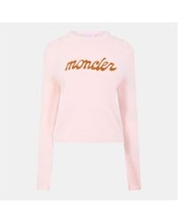 Moncler - Crew Neck Knitted Jumper - Lyst