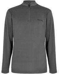 BOSS - 1/4 Zip Performance Tracksuit Top - Lyst