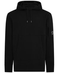 C.P. Company - Micro Lens Over-The-Head Cotton Long Sleeve Hoodie - Lyst