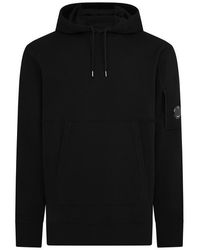 C.P. Company - Micro Lens Over-The-Head Cotton Long Sleeve Hoodie - Lyst