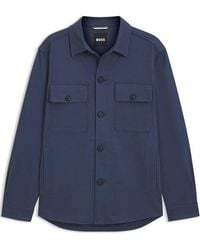 BOSS - Carper Long Sleeve Flannel Overshirt - Lyst