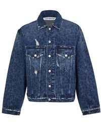 Cole Buxton - Junior Print Denim Jacket - Lyst