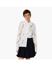 Stella Nova - Embroidered Bow Shirt - Lyst