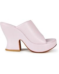 Bottega Veneta - Slip-On Heeled Mules - Lyst