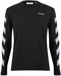Off-White c/o Virgil Abloh - Diag Skate Diagonal Graphic Long Sleeve T-Shirt - Lyst