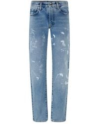 Off-White c/o Virgil Abloh - Diagonal Slim Jeans - Lyst