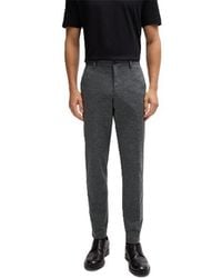 BOSS - Straight Leg Trousers - Lyst