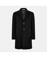 BOSS - Hyde Overcoat - Lyst