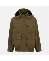 Barbour - Re Engineered Flight Bedale Showerproof Detachable Hood Rain Anorak - Lyst