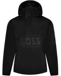 BOSS - J_Stel Water Resistant Rain Anorak - Lyst