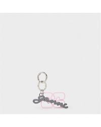 Ganni - Signature Keyring - Lyst