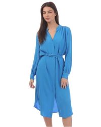 BOSS - Dibanorah Wrap Dress - Lyst