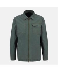 Barbour - Harton Cotton Long Sleeve Relaxed Overshirt - Lyst