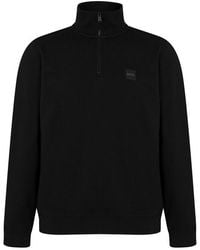 BOSS - Zetrust Quarter Sweater - Lyst
