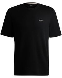 BOSS - Bodywear Waffle T-Shirt With Structured Design - Lyst