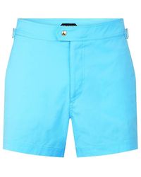 Tom Ford - Poplin Swim Shorts - Lyst