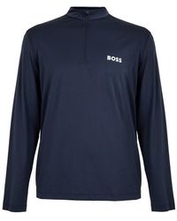 BOSS - 1/4 Zip Performance Tracksuit Top - Lyst