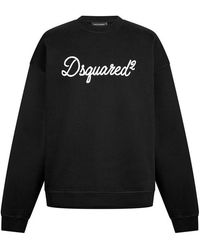 DSquared² - Dsq Big Signature Crew Sweatshirt - Lyst