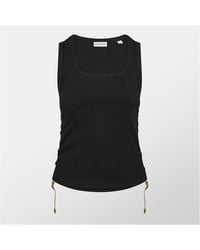 Burberry - Ruched Buckle Tank Top - Lyst