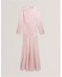 Ted Baker - Long Sleeve Maxi Dress - Lyst
