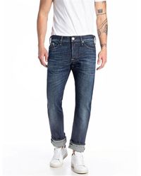 Replay - Waitom Regular Fit Jeans Classic Dark 30/30 - Lyst