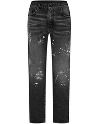 Off-White c/o Virgil Abloh - Off Off Diag Pnt Jeans - Lyst