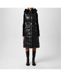 Barbour - Saskia Quilted Padded Mid-Length Hooded Zip Gilet - Lyst