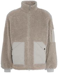 Barbour - Weardale Fleece Funnel Neck Teddy Coat - Lyst