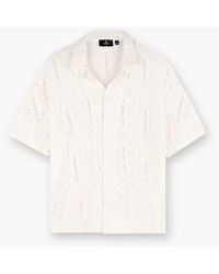 Represent - Rep All Over Crochet Cotton Short Sleeve Shirt - Lyst