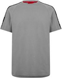 HUGO - Sporty Tape T Shirt - Lyst