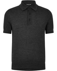 Tom Ford - Tf Silk S/S Polo Sn64 - Lyst