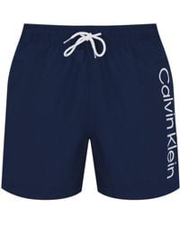 Calvin Klein - S Large Logo Swim Shorts Navy 3xl - Lyst