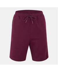 BOSS - Hbg Headlo Cotton Blend Fleece Jogger Shorts - Lyst