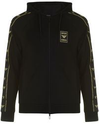 ellesse cooper tape full zip hoodie