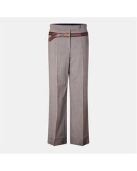 Prada - Trompe High-Rise Wide Leg Trousers - Lyst